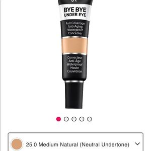 It bye bye under eye water proof concealer .